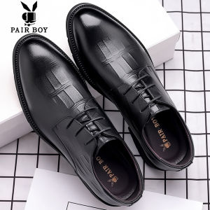 PAIR BOY | Heel Increase Genuine Leather Mens Shoes Business Formal