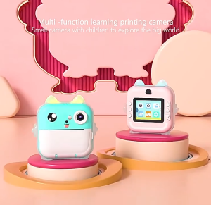 2.4" Touch Screen Kids Instant Print Camera - 12MP Digital Camera with Selfie Video Recording & Print Paper - Perfect Toy for Kids