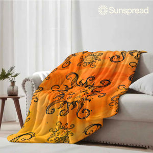 Beast Kingdom | Boho Sun Soft Warm Flannel Blanket Lightweight Cozy Christmas Halloween Home Decor Room