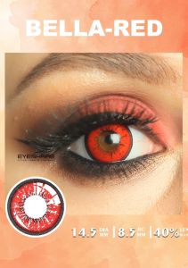 【COD】BELLA Series 1Sepasang Softlens Lensa Kontak Berwarna Karakter Anime Halloween Cosplay Bigeyes 14.5mm Lensa Kontak Gradien/Minus(0.00)