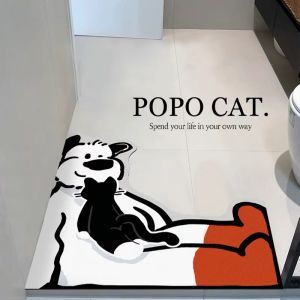 VIKAMA  Bathroom Mats Absorbent Foot Rugs Kitchen Mats Non-slip Absorbent Front Door Mats Machine Washable Quick Dry