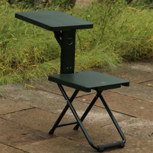 Portable Outdoor Folding Chair Multi-Functional Study Stool Fishing Writing Chair Camping Study Chair Iron Material up to 100kg