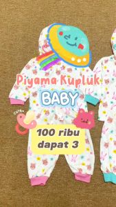 Piyama Abila Baby 3-12 Bulan / Baju Tidur Sleepsuit New Born 6-12 0-6 Bulan Setelan Bayi Anak Perempuan