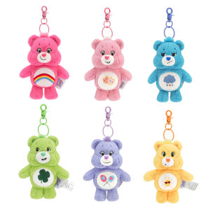 Care Bears Plush Kawaii Carebears Rainbown Bear Plush Anime Hobby Toy Keychain Bag with Sound Dolls Christmas Birthday Gifts