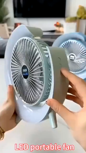 Colorful Mini Cooling Fan USB Charging Electric Fan Silent Desktop Circuit Low Noise 3 Speed