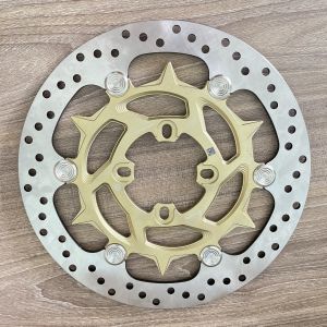 Đĩa thắng trước  Bremb@ 265mm khoen inox 304 siêu sáng 4 lỗ thông dụng