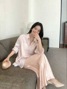 ALOHA LU | Chân Váy Lụa Đuôi Cá Phong Cách Thanh Lịch