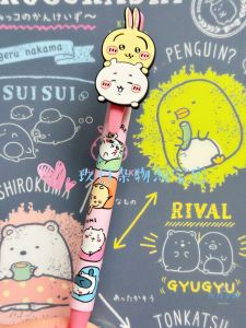 Chiikawa Limited Edition Colored Neutral Fluorescent Pen Doll Auto Pen Self-Mocking Bear Anime Stationery Collectible Toy