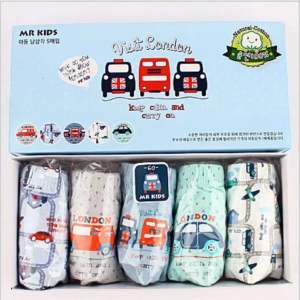 กางเกงในเด็กผู้ชาย เด็กผู้หญิงกล่อง 5 ตัว ผ้าcottonเนื้อดี นิ่ม ไม่ระคายเคืองผิวเด็ก