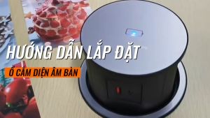 Ổ Cắm Điện Âm Bàn Tích Hợp Sạc Không Dây 15W - 04 Cổng Cắm - 01 USB A/C - Mặt Kính Cường Lực