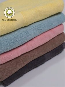 Bộ 3 Khăn Mặt Khăn Tắm Khăn Gội Đầu THAI BINH TOWEL 100% Cotton  Siêu Thấm Hút (60*120cm 40*80cm 30*50cm)