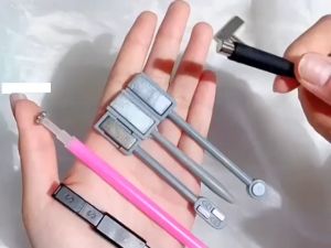 Nam châm hút sơn mắt mèo Thanh nam châm tròn vuông hoa làm mắt mèo nail
