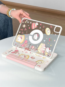 Zoyu | Protective Case for iPad Pro Air 6 10th Gen Mini 7 11/13 inch Removable Magnetic Full Coverage Transparent Anti-Bend Tri-Fold