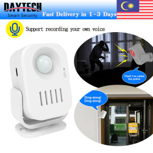 DAYTECH Entry Chime with Record Function Hello Welcome Door Bell Motion Sensor Bell Door Chime Bell English/Thai/Malay/Chinese Language HW09
