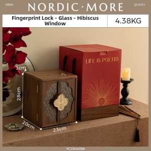 NORDIC MORE | Elegant Fingerprint Lock Jewelry Box