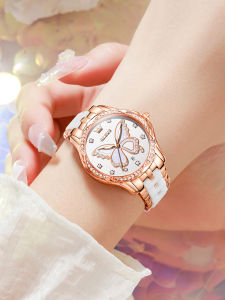 OLEVS | Waterproof Mechanical Quartz Womens Watch Ceramic