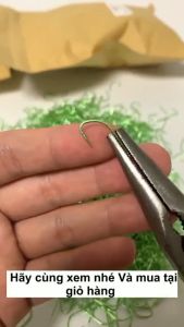 [50 cái] Lưỡi câu cá nanh sói xanh lá không ngạnh siêu bền chắc  gía siêu rẻ giá bán /50 cái