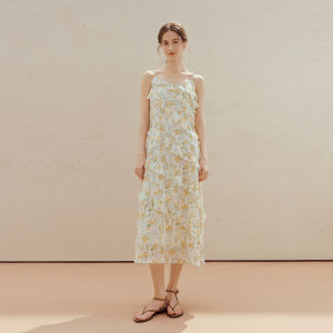 INMAN | Floral Ruffled Halter Skirt