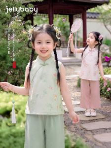 Jelly Baby | Đầm Ngọt Cho Bé Phong Cách Trung Quốc 2 Món