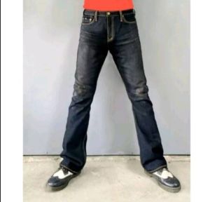 กางเกงยีนส์(จัสติน)ขาม้าสนิม..ผ้าฟอก 16oz(เป้าซิป)ผ้านิ่มใส่สบาย