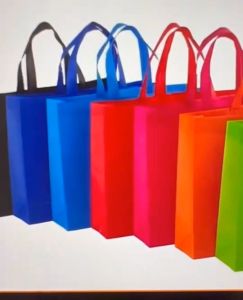 ถุงผ้าสปันบอนด์ 3 ไซส์ แนวนอน ขยายก้น+ขยายข้าง 11 สี