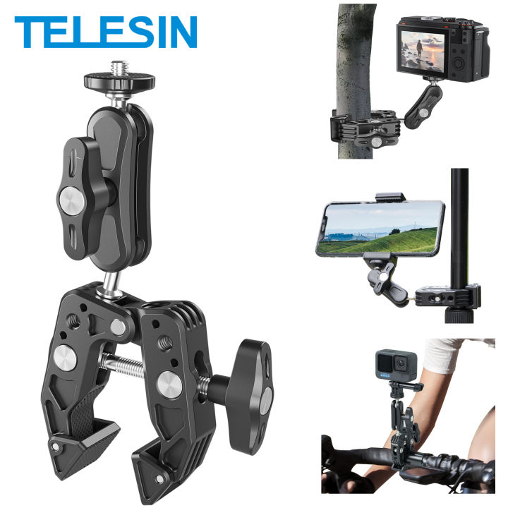Clamp Dji Osmo Mobile Lazada TELESIN Aluminum Super Clamp With