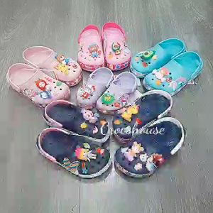 Dép sục cho bé gái in hình tiên cá đuôi dập nổi 3D cao cấp dép trẻ em tặng kèm sticker 2D - Nhà Cá Sấu Đà Nẵng