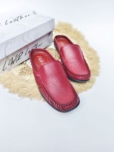 LWR bustong kulit wanita // sepatu selop wanita kulit sol anti slip tidak licin