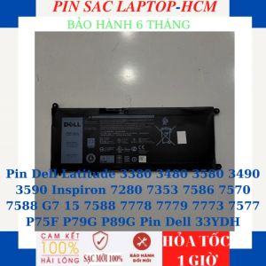 Pin Dell Inspiron 7778 7779 7773 7577 7353 7588 G7 15 7588 Latitude 3380 3480 3490 3580 3590 Vostro 7570 7280 7580 7570 Pin Dell 33YDH