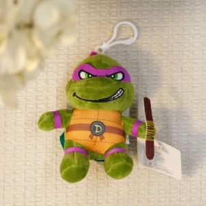 Bandai | Teenage Mutant Ninja Turtles Sang Trọng Móc Khóa Túi Mặt Dây Chuyền Raphael Leonardo Michelangelo Donatello Búp Bê Nhồi Bông Anime Phụ Kiện Quà Tặng