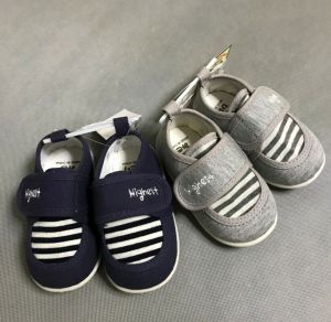 รองเท้าเดินแบบสวมผ้าฝ้ายพื้นนุ่มสำหรับเด็กชายและเด็กหญิง ป้องกันการเตะ ระบายอากาศได้ดี ป้องกันการลื่น หัวเข็มขัดแบบแมจิก รองเท้าเด็ก