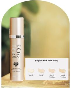 🇰🇷Zangmi CC Cream & Ultra CC Cream SPF50+PA+++ Colour Change Tone as Natural as Skin ~ SkincareMakeup PrimerUV Nutrition Supply Porcelain texture with Subtle GlowSkin Moisture (Expiry:05/2028 (Free 4 x Collagen/ Vitamin C Mask Worth $12.00)