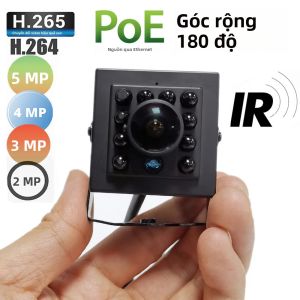 Camera IP POE Mini CCTV 4K Ultra HD Dùng Cho An Ninh Nhà Chim Ô Tô 8MP Đèn LED Hồng Ngoại 940nm Tầm Nhìn Ban Đêm Camera IP P2P Có Âm Thanh