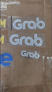Bộ nhãn dán decal logo Green SM. Grab Be dán nón bảo hiểm dán xe máy siêu dẹp