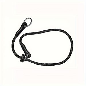 Polyester Fiber Dog Training Leash with Adjustable Slip Collar - Durable Choke Loop for Behavioral Training Non-Asphyxiation Co