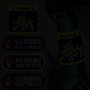 Dont Touch My Bike Warning Sticker Vinyl Reflective Waterproof Road Mountain Bicycle Frame Decal Cycling Decor Accessories