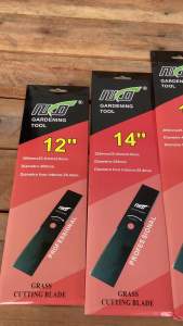 NKO ใบมีดตัดหญ้า วัสดุ Mn65 หนา 2.0มม. มีขนาด 12-14-16-18นิ้ว เกรดเอ คุณภาพสูง ราคาโรงงาน