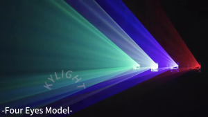 2/4 Lens RGB Full Color Laser Light DMX512 Beam Line Scanner Projector Disco Stage Light For Club Karaoke Party Wedding