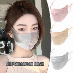 Breathable lce Silk Face Mask for Women Men Thin Sun Protection Veil Windproof Cycling Running Riding Fishing Sunscreen Mask