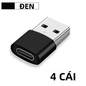 NNBILI 4 Bộ Chuyển Đổi USB OTG USB-A Sang Type-C Bộ Chuyển Đổi Đầu Cái Cho MacBook Samsung S20 Đầu Nối Truyền Dữ Liệu