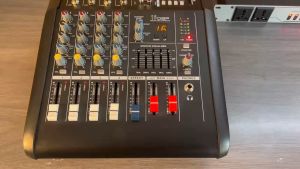 YAMAHA 450Wเพาเวอร์แอมป์มิกเซอร์ โทรศัพท์ไร้สาย ออลอินวัน บลูทูธ/MP3/USB มิกเซอร์ 4 ช่อง พร้อมเครื่องขยายเสียงในตัว