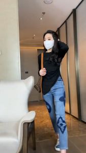 กางเกงยีนส์ที่ขายดีในประเทศไทย มีดีไซน์เอวสูง สไตล์วินเทจ ไซส์ใหญ่ ลวดลายคลาสสิก และการออกแบบที่ทันสมัย