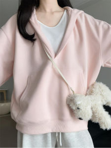 SUHUIQIAN | Hooded Chic Relax V-Neck Sweater Set