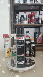 Chai xịt bọt làm sạch và bảo dưỡng ghế da ô tô Leather Care Foam Profiline Sonax 289300 400ml - Tốc độ 247 làm mềm mịn da dạng bọt