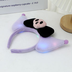 Purple Clow M Bows Headband Kids Cos Dress up Props Quirky Ideas Headband Hairpin Female Amusement Park
