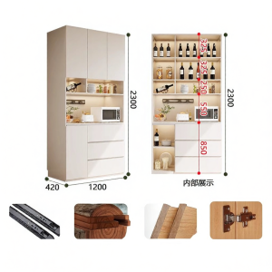 ENF Level Solid Wood Sideboard with Glass Door