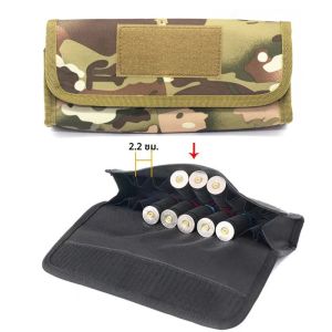 18 รอบยุทธวิธี MOLLE นิตยสาร SHELL POUCH 12/20 Gauge Shotgun เอวกระเป๋าล่าสัตว์ MAG ผู้ถือกระเป๋าอุปกรณ์เสริม