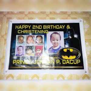 BATMAN Tarpaulin (FreeLayout) banner backdrop decoration party birthday christening baptism baby kids boys
