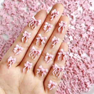 30 Chiếc Nơ Nhựa Màu Trơn Trang Trí Móng Tay Kiểu Tối Giản Phát Sáng Nơ Buộc Tóc Tự Làm Charm Acrylic Trang Trí Móng