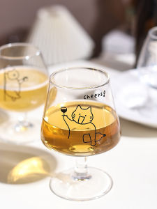 Charming Cartoon Cat Glass Wine Glasses Personality Highball Glasses Champagne Glasses Red Wine Glasses Beverage Glasses